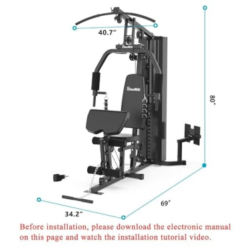 SincMill Home Gym SCM-1148L for Multifunctional Workouts