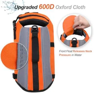 VIVAGLORY Dog Life Jacket for Safe Swimming Adventures