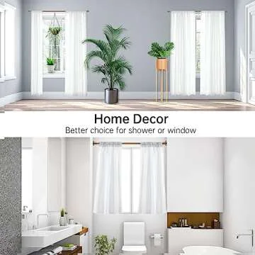 BRIOFOX Shower Curtain Rod Adjustable 32-61 Inch, Spring Tension Shower Rod No Drilling Non Slip, Gold