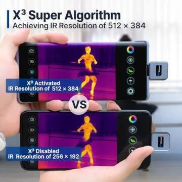 Xinfrared One XH09 Thermal Camera for iPhone, Thermal Night Vision Monocular for Outdoor, 50Hz, Hight IR Resolution Thermal Imaging Camera for Home Inspection and Wilderness Rescue - iOS