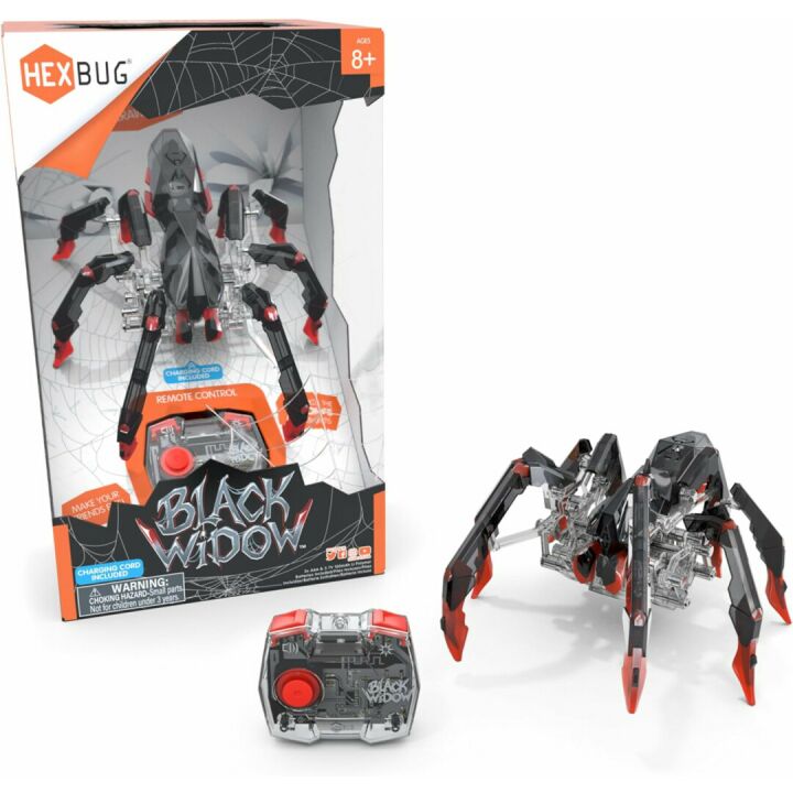 Remote Control Black Widow Spider Robot Toy