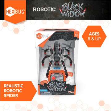 Remote Control Black Widow Spider Robot Toy