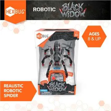 Remote Control Black Widow Spider Robot Toy