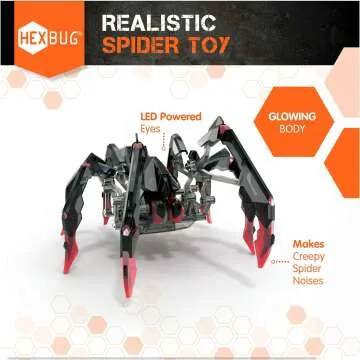 Remote Control Black Widow Spider Robot Toy