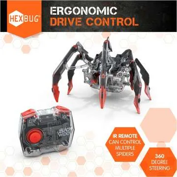 Remote Control Black Widow Spider Robot Toy