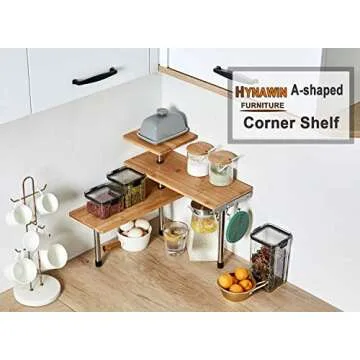 Versatile 3-Tier Corner Shelf for Small Spaces