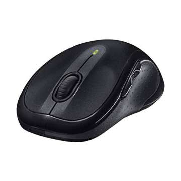Logitech M510 Mouse, Wireless Black, 910-001825 (Black)