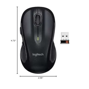 Logitech M510 Mouse, Wireless Black, 910-001825 (Black)