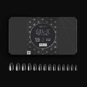 Apres Nail Gel-X Natural Almond Tips | 600 Premium Tips