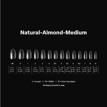 Apres Nail Gel-X Natural Almond Tips | 600 Premium Tips