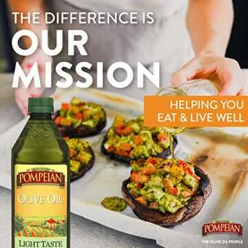 Pompeian Light Taste Olive Oil, Versatile & Healthy Choice