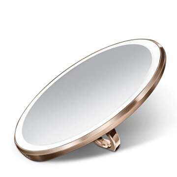 simplehuman Sensor Mirror Compact: 10X Magnification & Light
