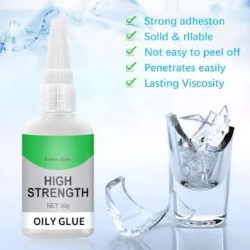 Welding High - Strength Oily Glue, 50g Glue Universal Super Glue Gel, Instant Bonding, Strong Adhesion, Repairs Last Long Time for Metal, Plastic, Wood, Ceramics, Leather (2 Packs)