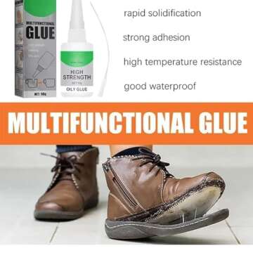 Welding High - Strength Oily Glue, 50g Glue Universal Super Glue Gel, Instant Bonding, Strong Adhesion, Repairs Last Long Time for Metal, Plastic, Wood, Ceramics, Leather (2 Packs)