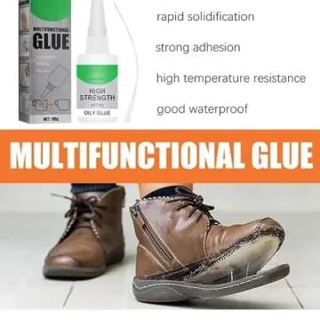 Welding High - Strength Oily Glue, 50g Glue Universal Super Glue Gel, Instant Bonding, Strong Adhesion, Repairs Last Long Time for Metal, Plastic, Wood, Ceramics, Leather (2 Packs)
