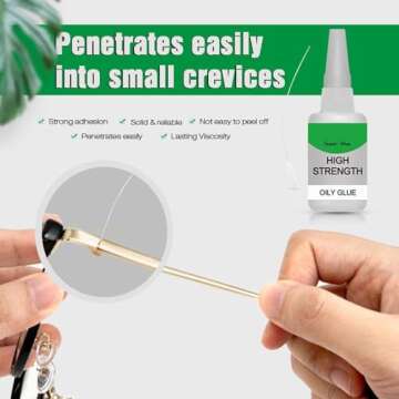 Welding High - Strength Oily Glue, 50g Glue Universal Super Glue Gel, Instant Bonding, Strong Adhesion, Repairs Last Long Time for Metal, Plastic, Wood, Ceramics, Leather (2 Packs)