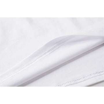 BLACKMYTH Women's Cute Graphic T Shirts Funny Tops Short Sleeve Tees White Small