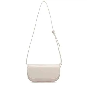 Leanoria Vegan Leather Retro Shoulder Bag with Straps