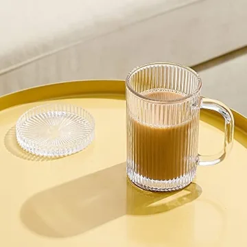 Elegant Lysenn Clear Glass Mug with Lid - Perfect Gift Idea
