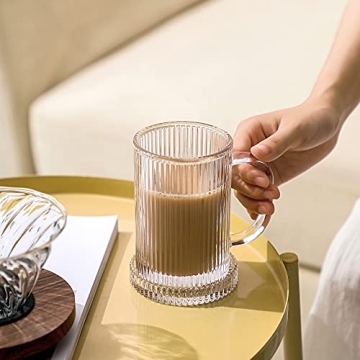 Elegant Lysenn Clear Glass Mug with Lid - Perfect Gift Idea