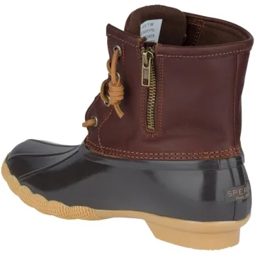 Sperry Women's Saltwater Boots, Tan/Dk Brown, 7
