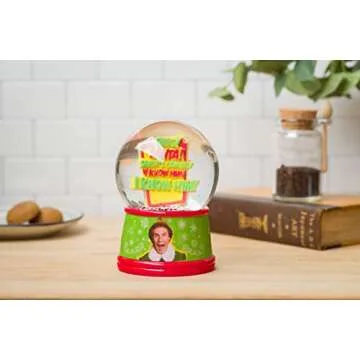 Silver Buffalo Elf OMG Santa I Know Him Snow Globe, 100mL