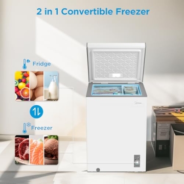 Midea 3.5 Cu.ft Chest Freezer - Compact & Efficient