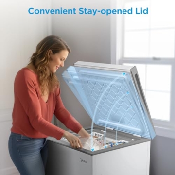 Midea 3.5 Cu.ft Chest Freezer - Compact & Efficient