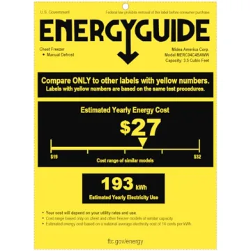 Midea 3.5 Cu.ft Chest Freezer - Compact & Efficient