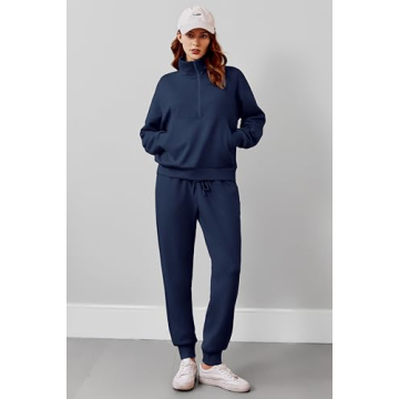 Stylish PINSPARK Women's 2 Piece Jogger Lounge Set