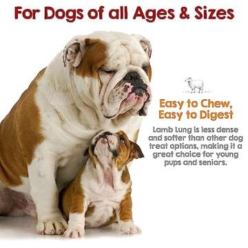 Riley's Premium Dehydrated Lamb Lung Dog Treats - Sourced in USA, Made in USA - Air Dried Crunchy & Delicious Lamb Dog Treats - 6 oz
