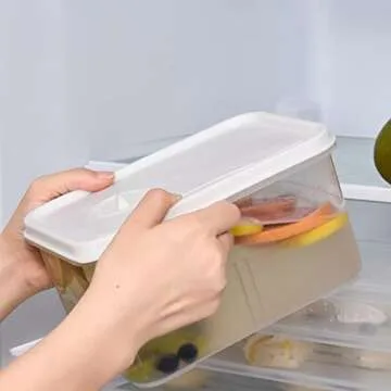 3L Plastic Water Dispenser for Fridge Juice Containers with Lids & Faucet Lemonade Beverage Dispenser Water Jug Pitcher Large Drink Dispensers for Parties Water Pitcher for Fridge Cool Stuff