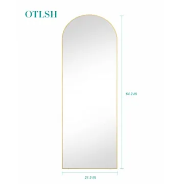 Otlsh Full Length Mirror - Stylish Arched Design