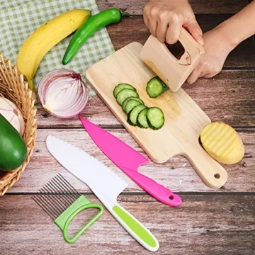 Wooden Children Kitchen Knife Set for Safe Cooking Fun