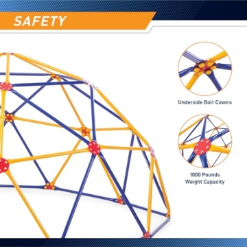 EASY OUTDOOR Space Dome Climber for Kids 3-9 - 1000 lb Capacity