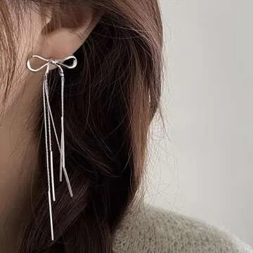 Elegant Long Chain Tassel Earrings for Women