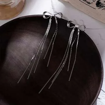 Elegant Long Chain Tassel Earrings for Women