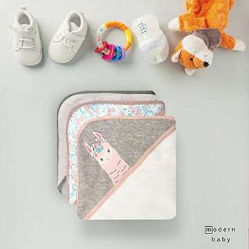 MODERN BABY Hooded Bath Towels for Infants & Toddlers