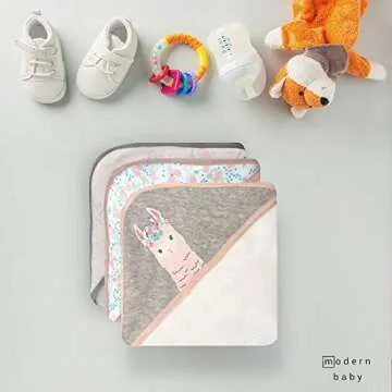 MODERN BABY Hooded Bath Towels for Infants & Toddlers