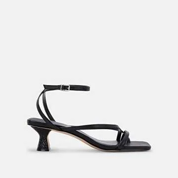 Juliet Holy Womens Strappy Sandals Kitten Heel Open Toe Slingback Ankle Strap Wedding Party Summer H...