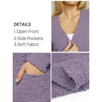 Winter Long Sleeve Soft Chunky Knit Cardigan for Women