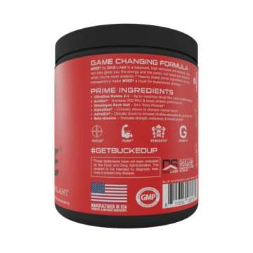 Bucked Up Woke High Stim Pre Workout for Ultimate Energy