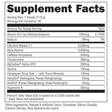 Bucked Up Woke High Stim Pre Workout for Ultimate Energy