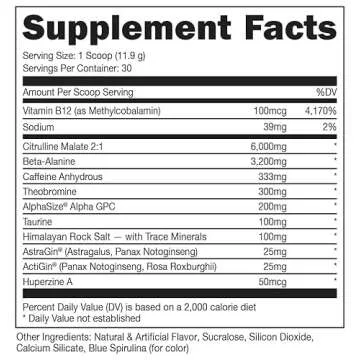 Bucked Up Woke High Stim Pre Workout for Ultimate Energy