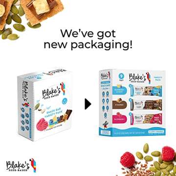 Blake’s Seed Based Snack Bar – Variety Pack (9 Bars), Nut Free, Gluten Free, Dairy Free & Vegan, Healthy Snacks for Kids or Adults, Fruit & Chocolate Flavors, Great for Breakfast, Organic