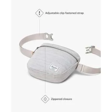 Herschel Settlement Hip Pack, Light Grey Crosshatch, One Size