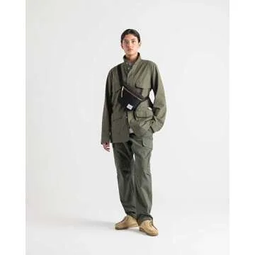 Herschel Settlement Hip Pack, Light Grey Crosshatch, One Size