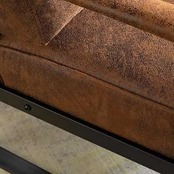 Mid Century Modern Accent Chair with Durable Metal Frame