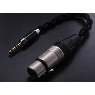 KK Cable TA-KA 4.4MM Male to 4-pin XLR Female Headphone Balanced Cable, Audio Upgrade Cable