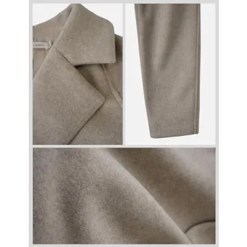 S・DEER Women's Stylish Winter Lapel Long Coat for Comfy Wardrobe Upgrade